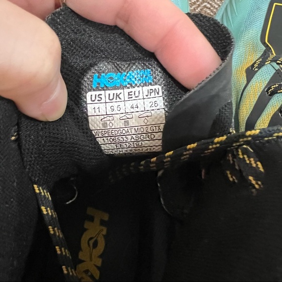 Hoka One One Womens Speedgoat Mid 2 GTX 1106533 Blue Running Shoes Sz 11 Outdoor - Picture 5 of 10